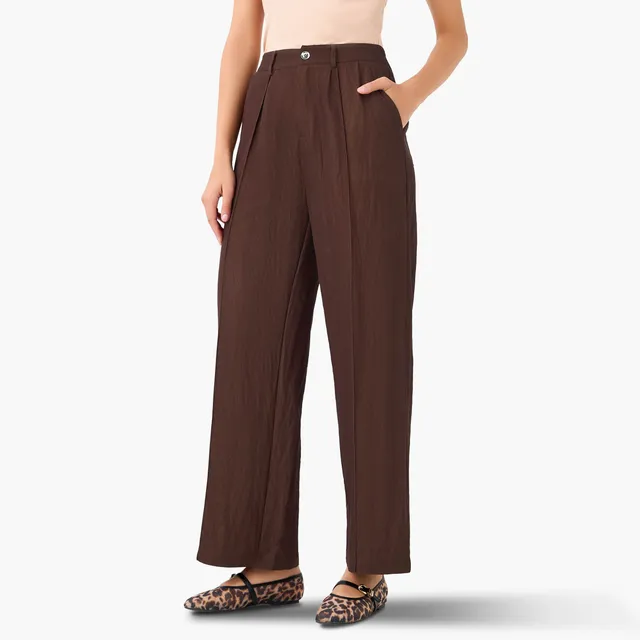 Pleated Wide-Leg Trousers – image 2