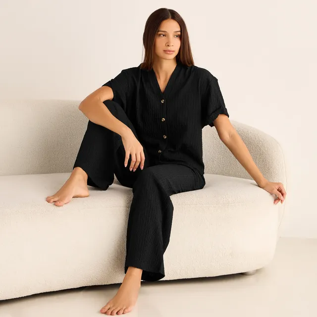 Coord Set Shirt & Wide Leg Pants – image 2