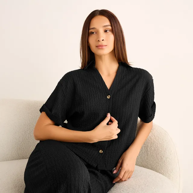 Coord Set Shirt & Wide Leg Pants – image 3