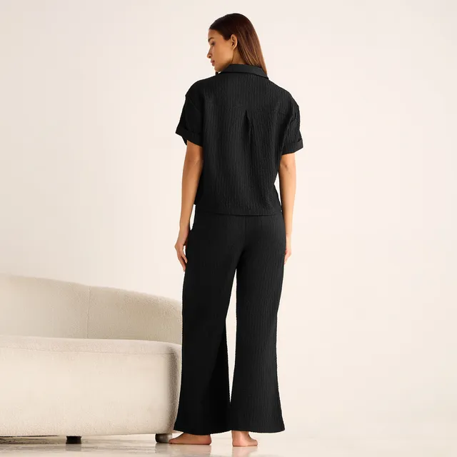 Coord Set Shirt & Wide Leg Pants – image 4