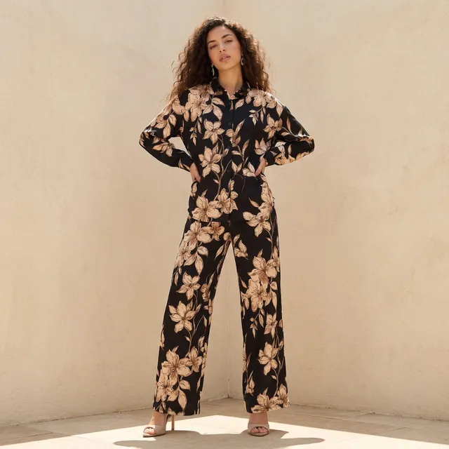 Pyjama Set Button-Down Shirt Trousers