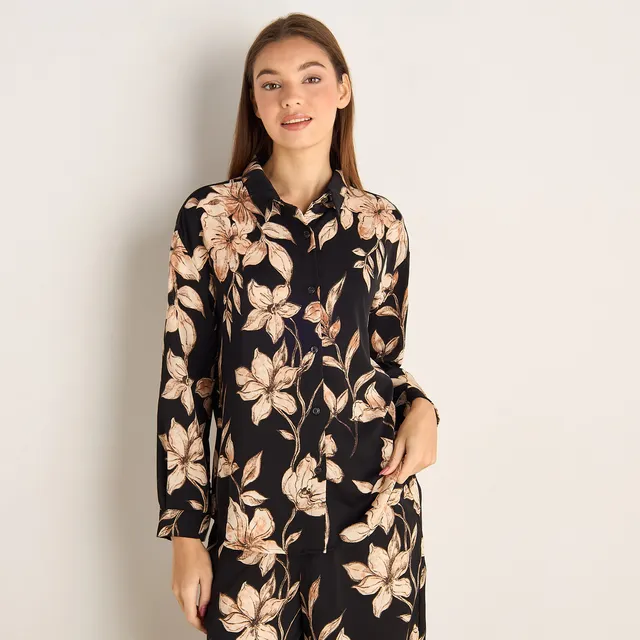 Pyjama Set Button-Down Shirt Trousers – image 4