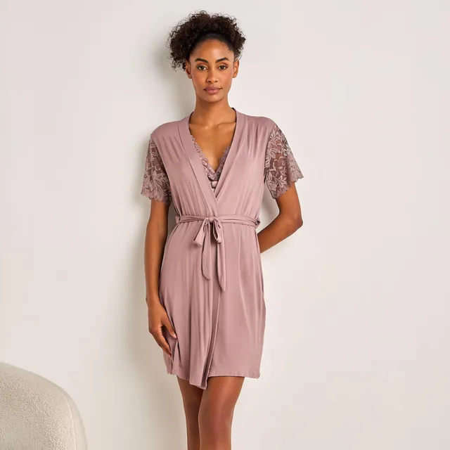 Splash Fav Sleeveless Slip Dress with Robe – image 3