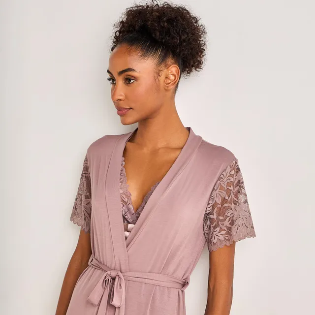 Splash Fav Sleeveless Slip Dress with Robe – image 8