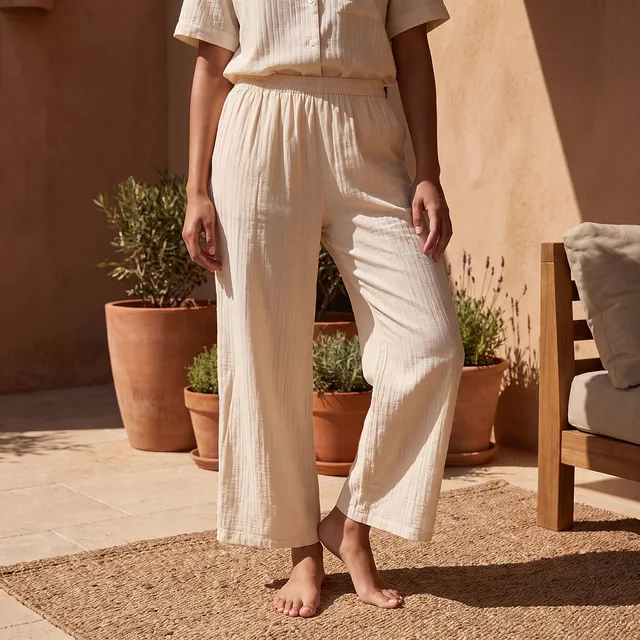 Splash Fav Viscose Textured Shirt and Pyjama Set – image 5