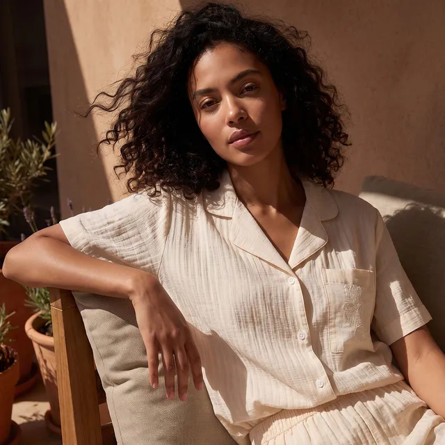 Splash Fav Viscose Textured Shirt and Pyjama Set – image 6