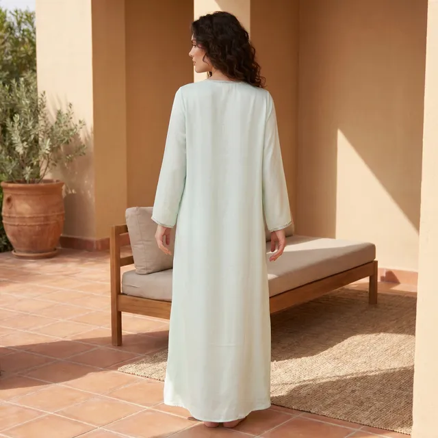 Splash Fav Long Sleeves Embellished Night Gown – image 5