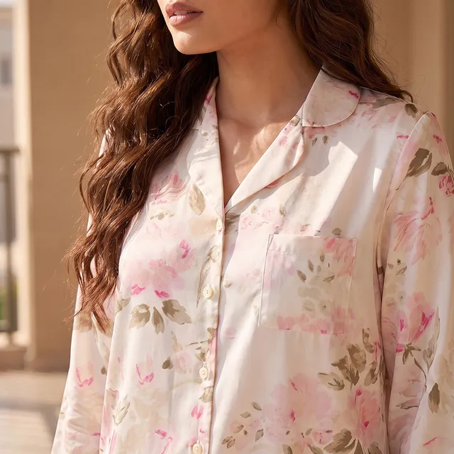 Splash Fav Floral Print Shirt and Pyjama Set – image 5