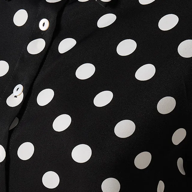 Splash Fav Polka Dot Print Shirt with High Low Hem – image 2