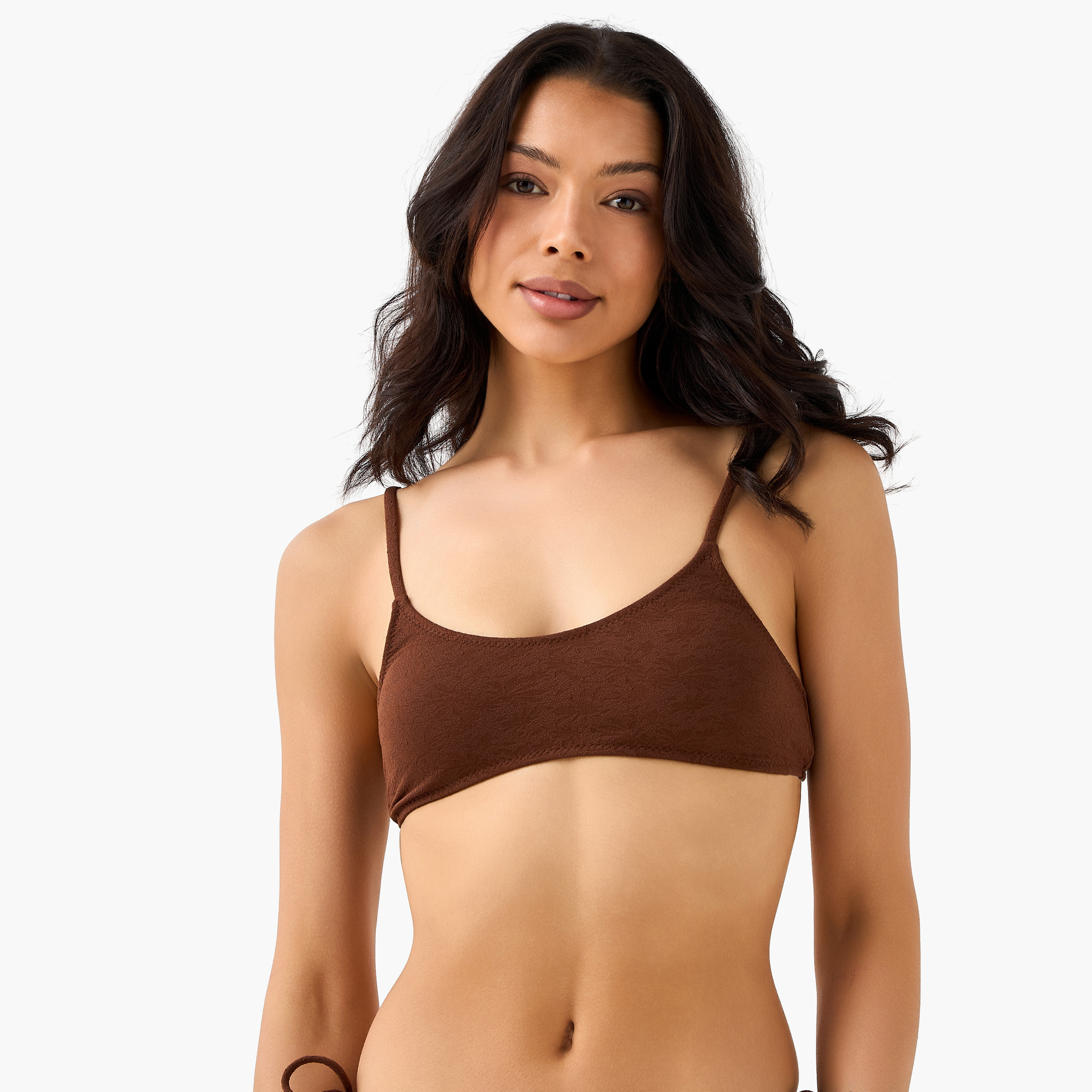 Women Textured Bikini Set