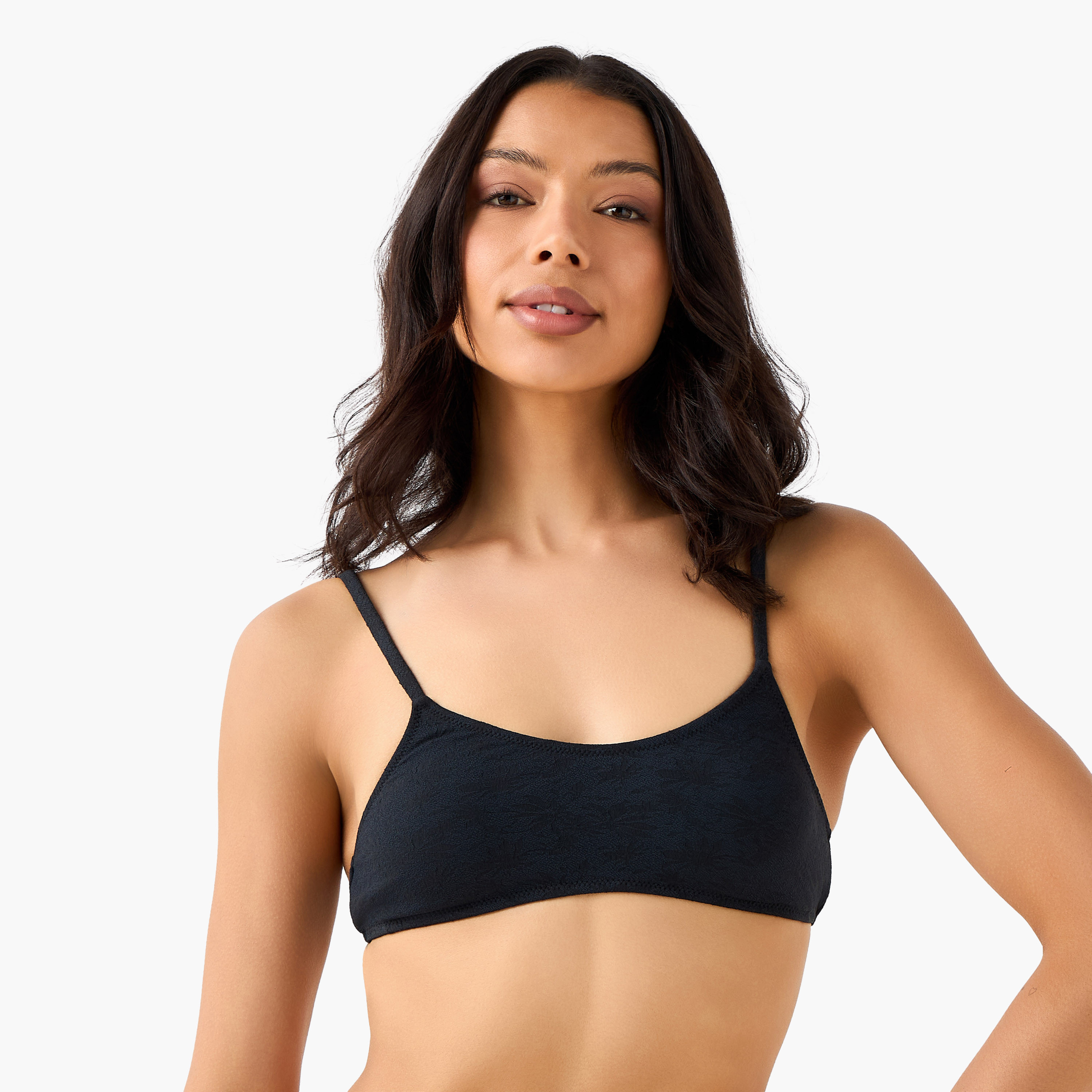 Women Textured Bikini Set
