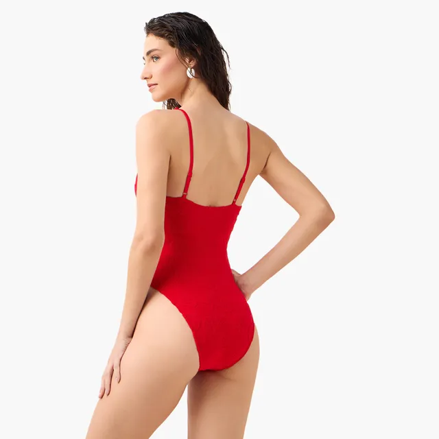 Women's Textured One-Piece Swimsuit - Slim Fit – image 6