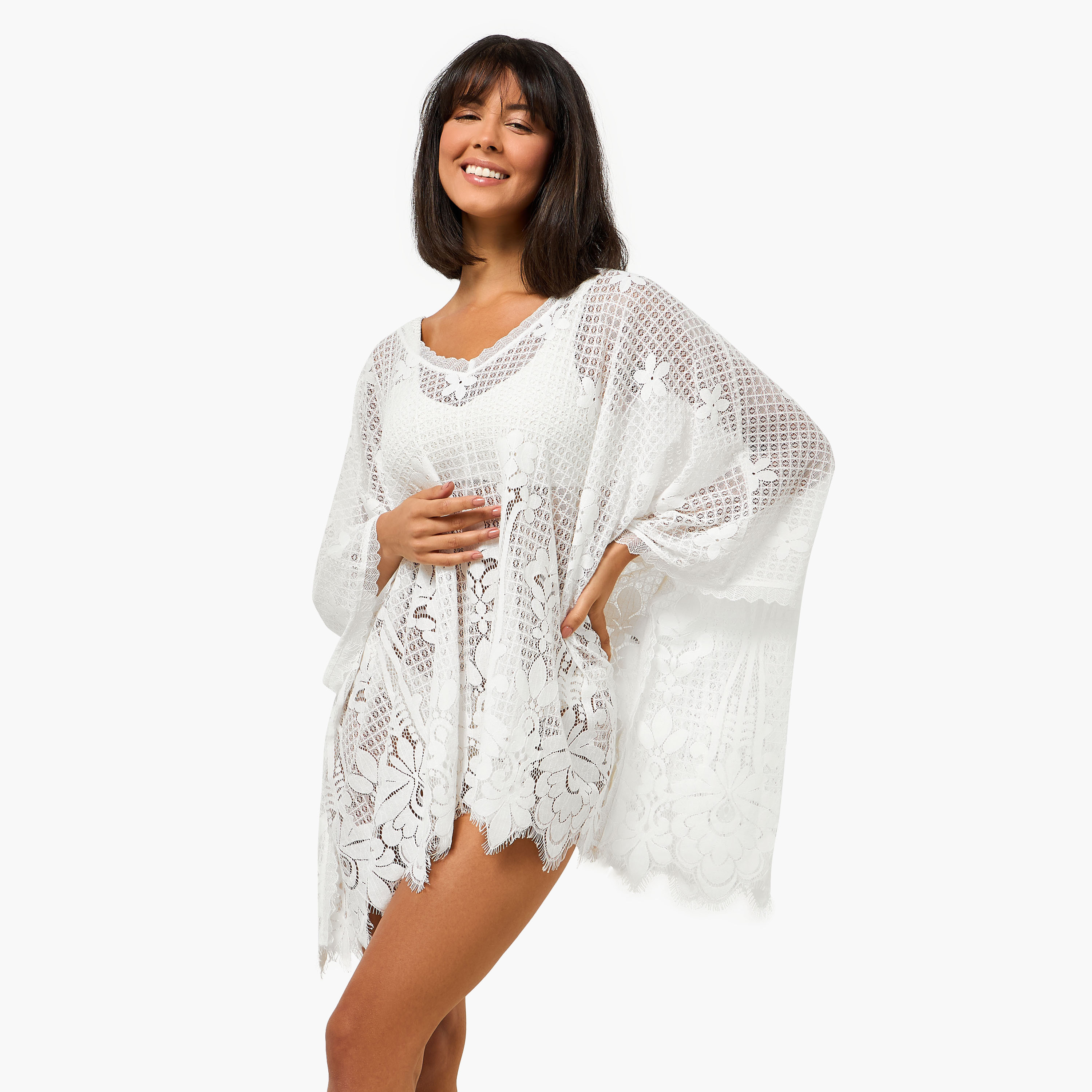 Women's Lace Cover-Up Top