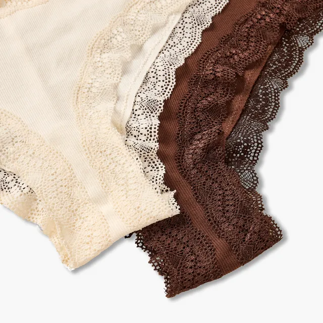 Set of 2 -Splash Intimates Lace Detail Bikini Briefs – image 5