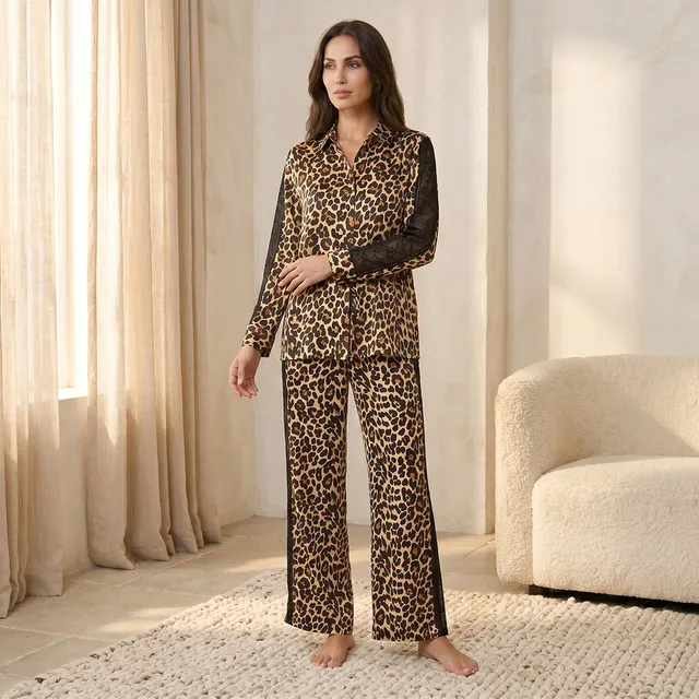 Splash Intimates Animal Print Shirt and Pyjama Set