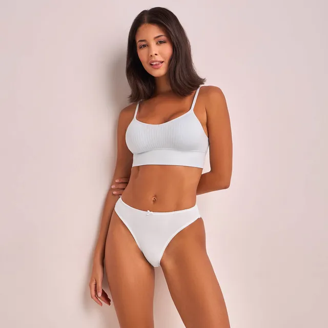 Set of 5 -Splash Intimates High Leg Bow Accent Briefs – image 9