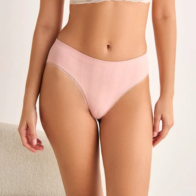 Splash Intimates Lace Trim Bikini Briefs