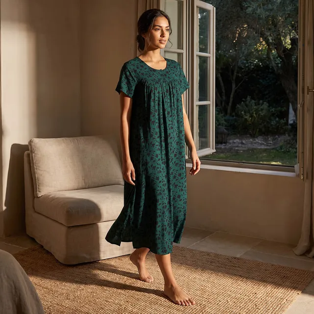 Splash Intimates Viscose Botanical Print Night Dress – image 3