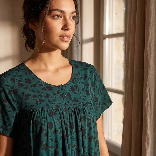 Splash Intimates Viscose Botanical Print Night Dress – image 5