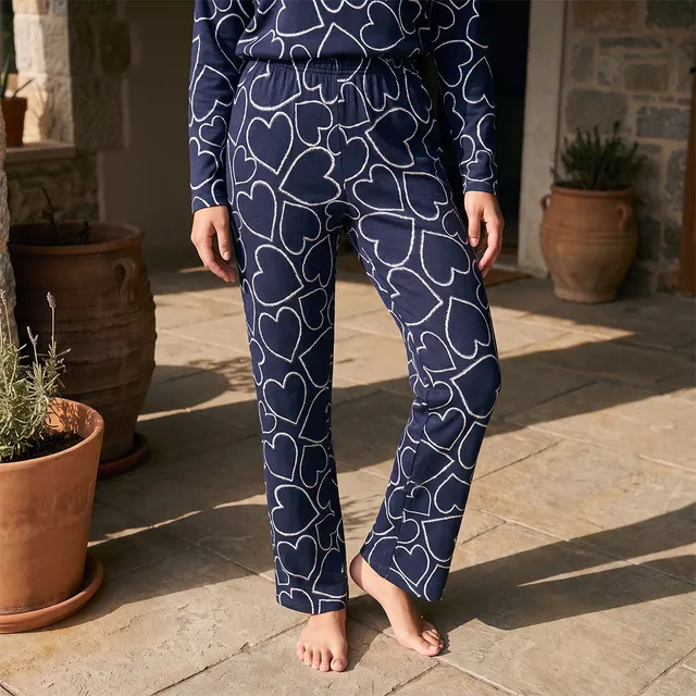 Pyjama Set Heart Textured Top & Trousers – image 5