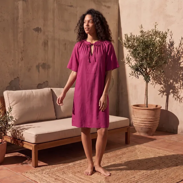 فستان نوم فيسكوز بطول الركبة من سبلاش إنتيميتس - طقم من قطعتين – صورة 8
