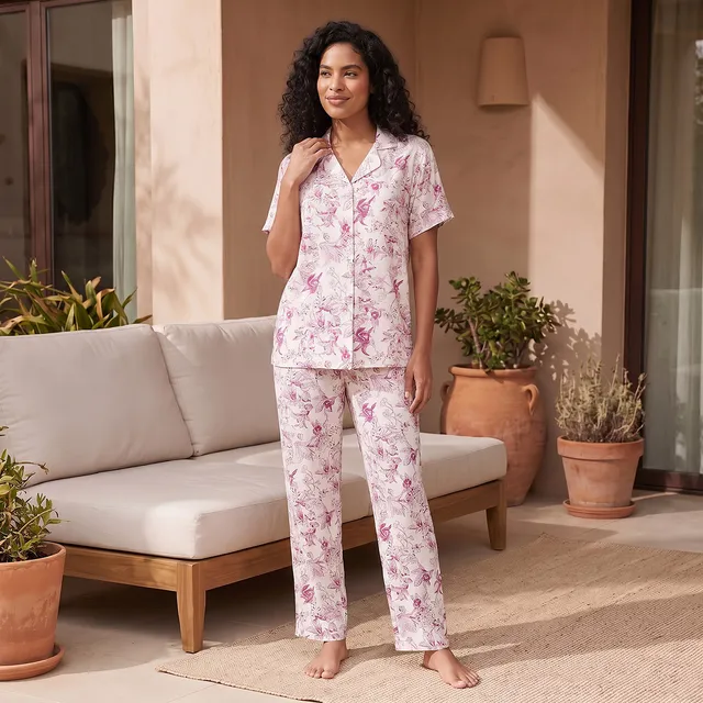 Splash Intimates Pyjama Set Shirt & Trousers Viscose
