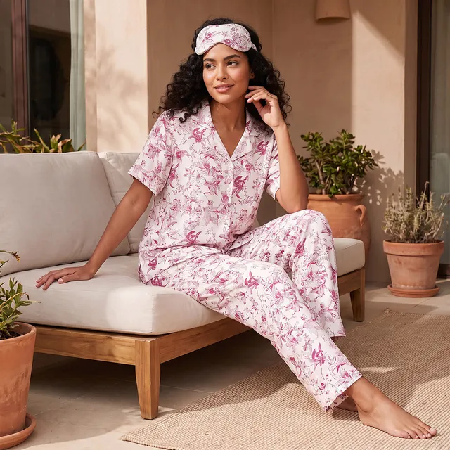 Splash Intimates Pyjama Set Shirt & Trousers Viscose – image 6