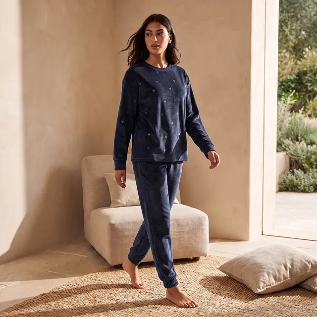 Pyjama Set Jacquard Top & Trousers – image 2
