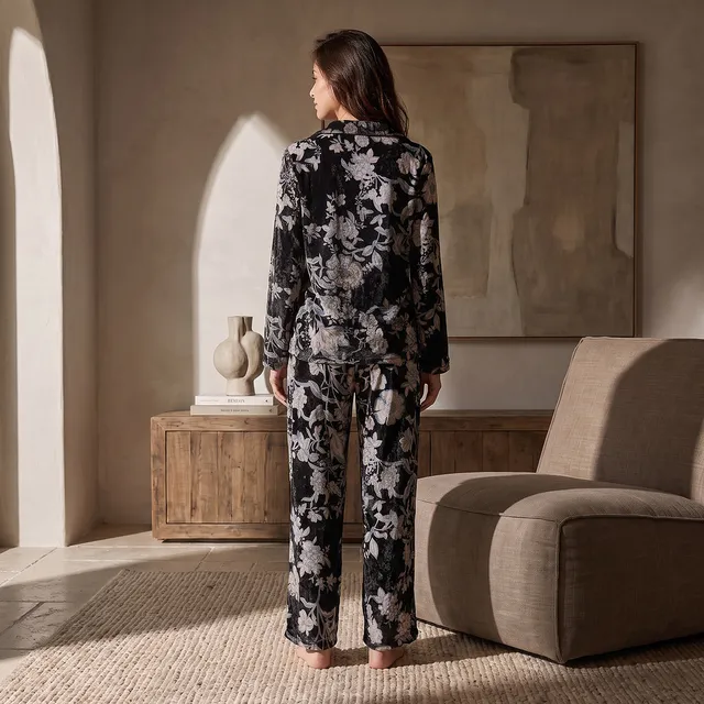Splash Intimates Floral Print Shirt and Pyjama Set – image 3