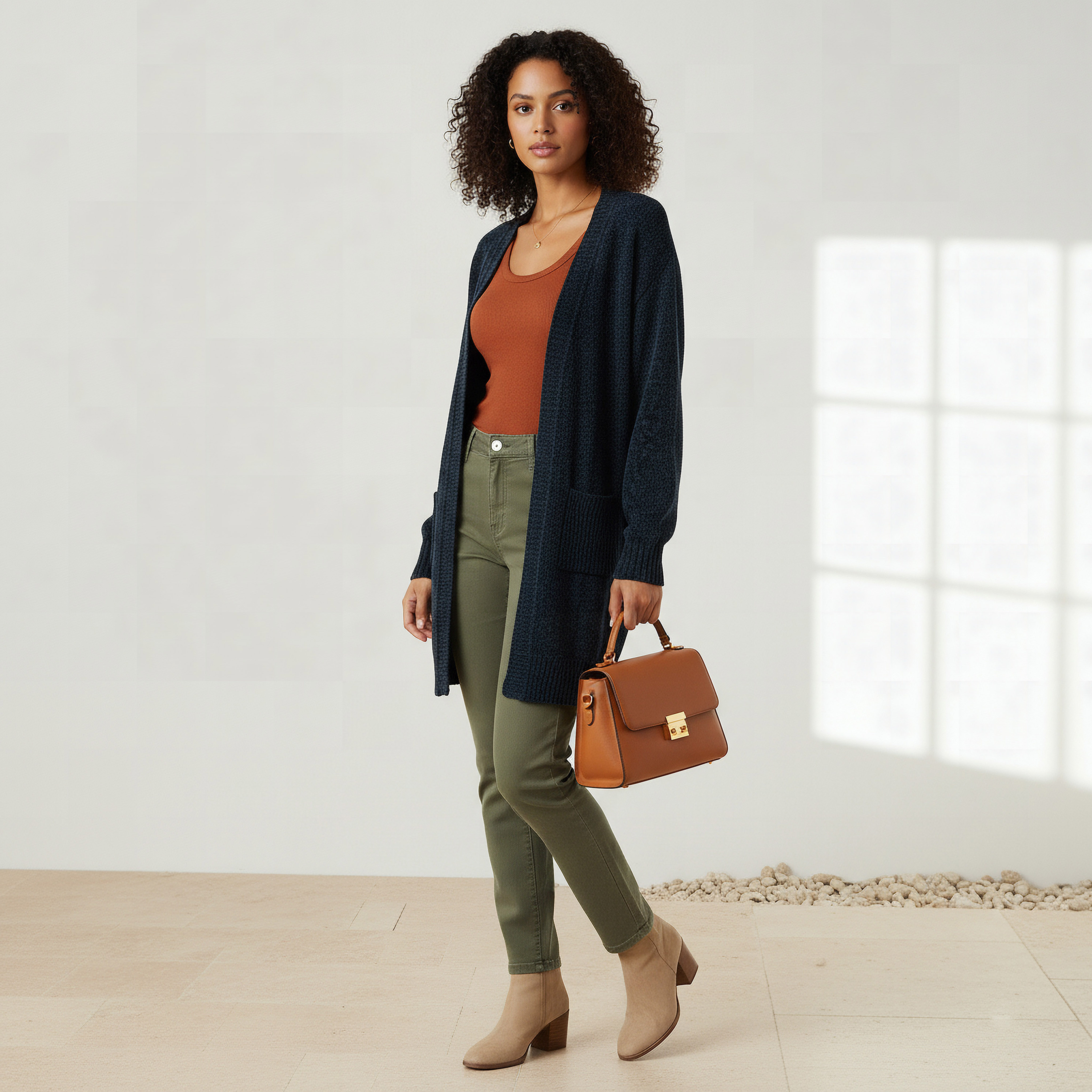 2Xtremz Longline Open Front Chenille Cardigan