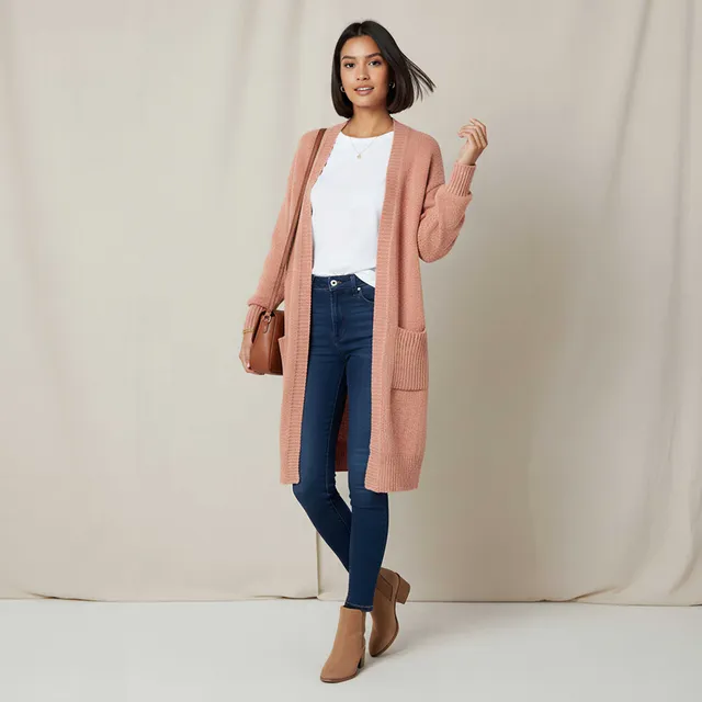 2Xtremz Longline Open Front Chenille Cardigan – image 2