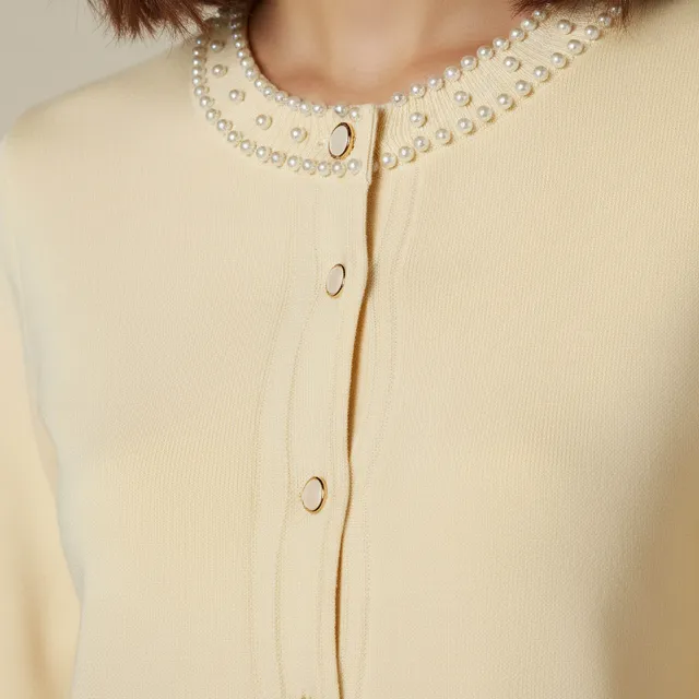 2Xtremz Pearl Embellished Round Neck Cardigan – image 4