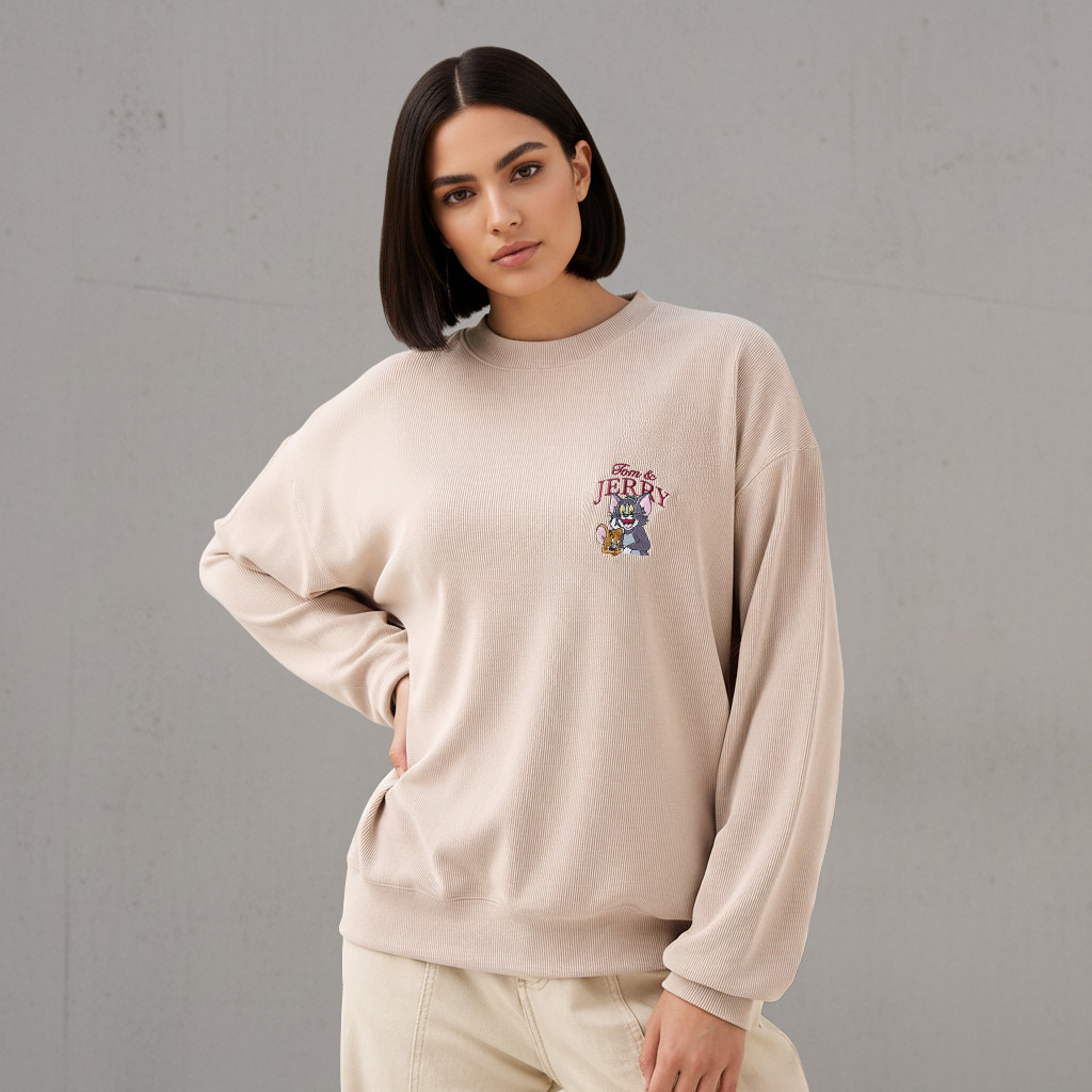 Tom and Jerry Oversized Sweatshirt