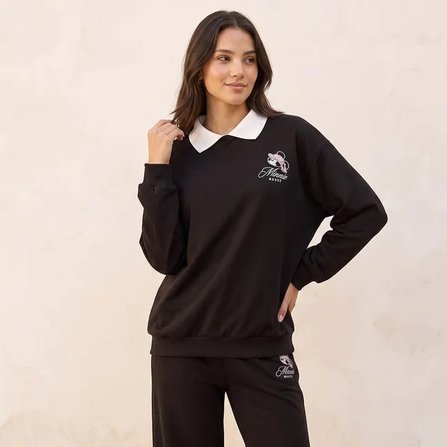 Minnie Mouse Sweatshirt with Collar – image 5