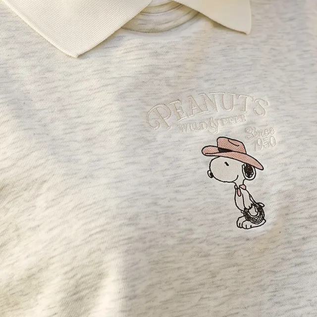 Snoopy Sweatshirt with Collar – image 8