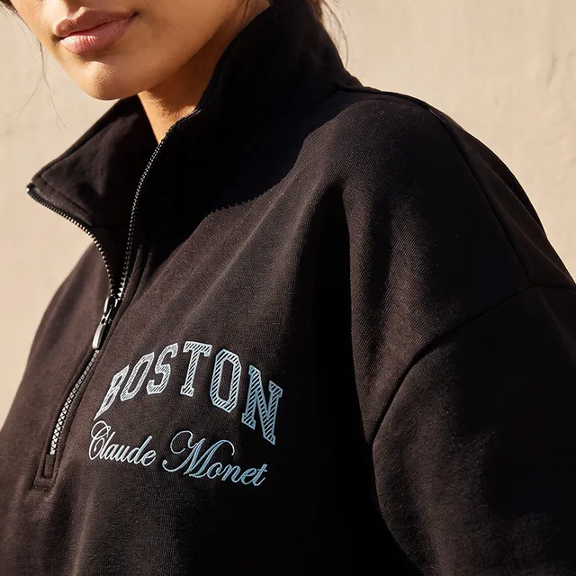 Claude Monet Sweatshirt with Funnel Neck – image 6