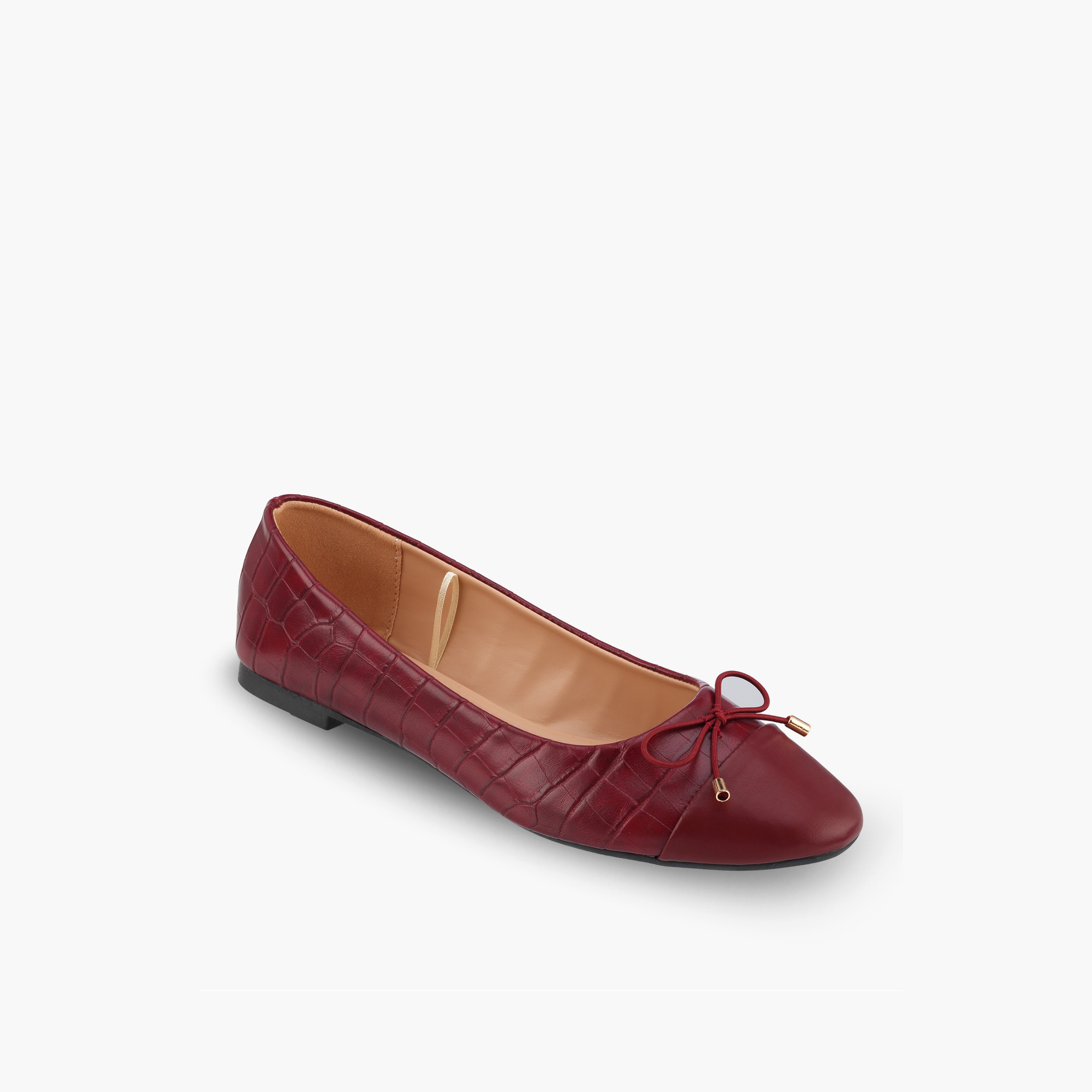 Paprika Women Bow Accent Ballerina Shoes