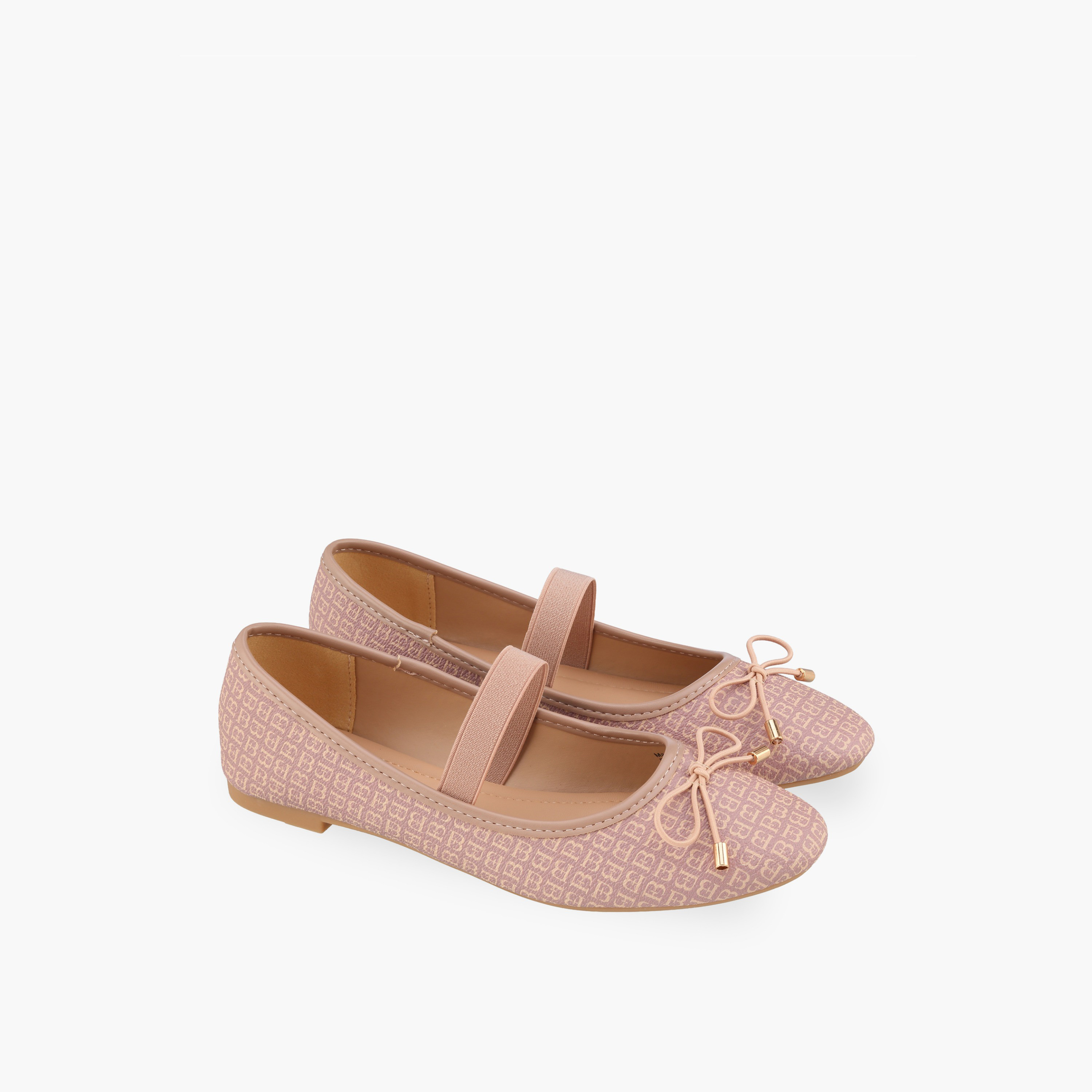 Elastic Strap Ballerina Shoes