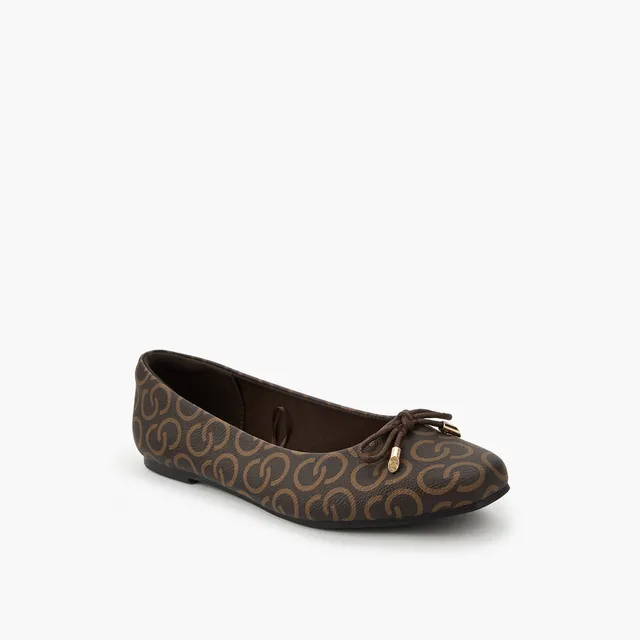 Celeste Women Monogram Print Ballerina Shoes – image 2
