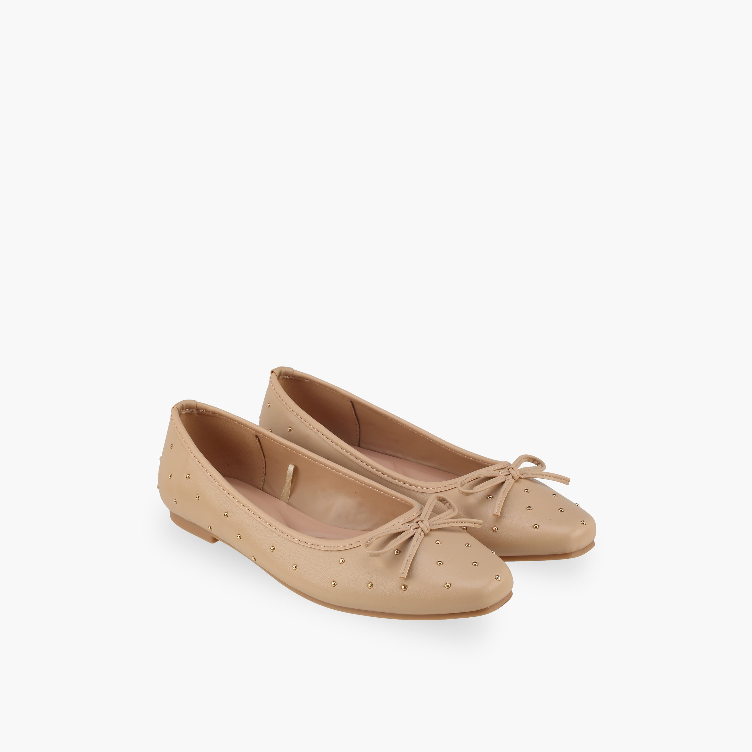 Women Studded Ballerina Shoes