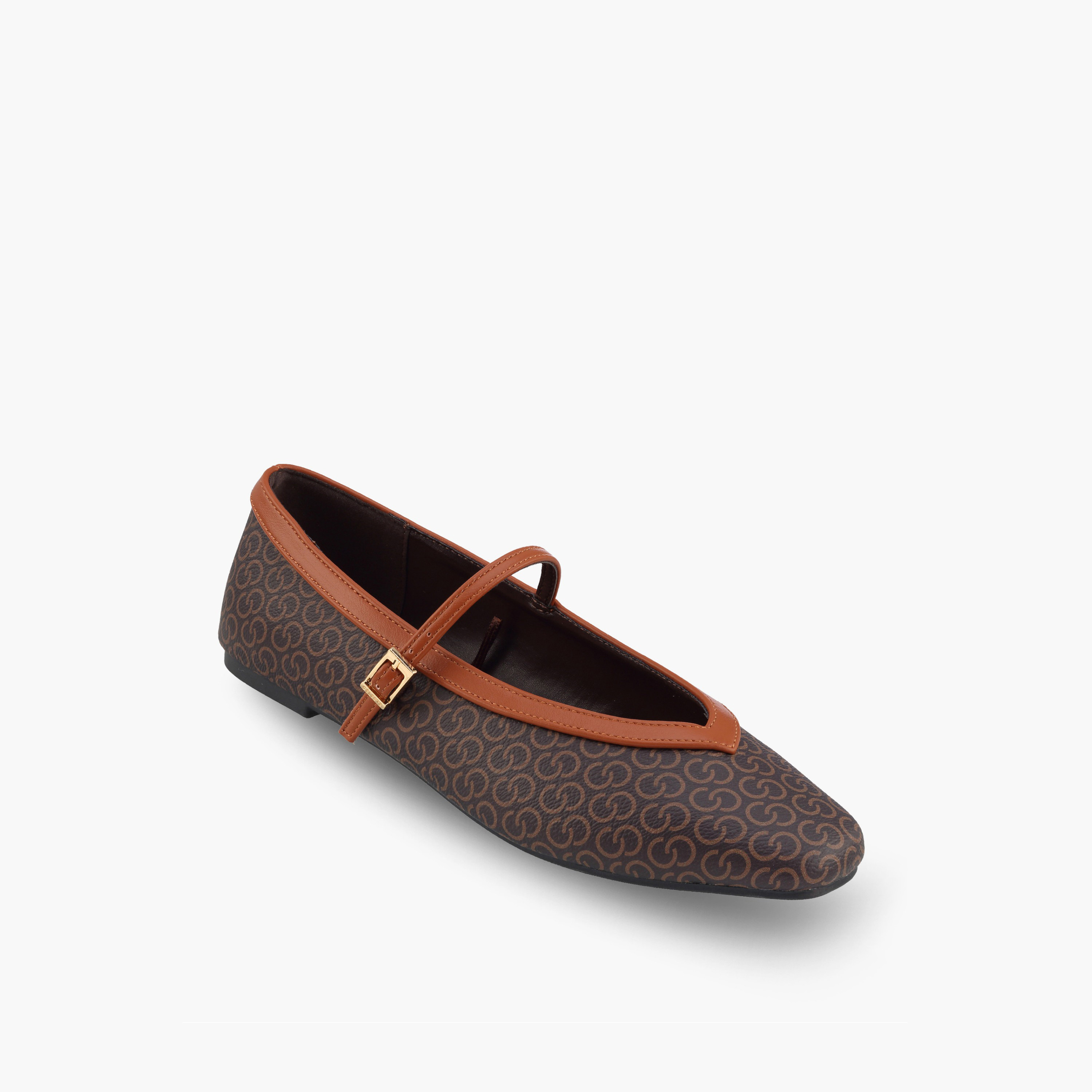 Celeste Women Monogram Print Mary Jane Shoes