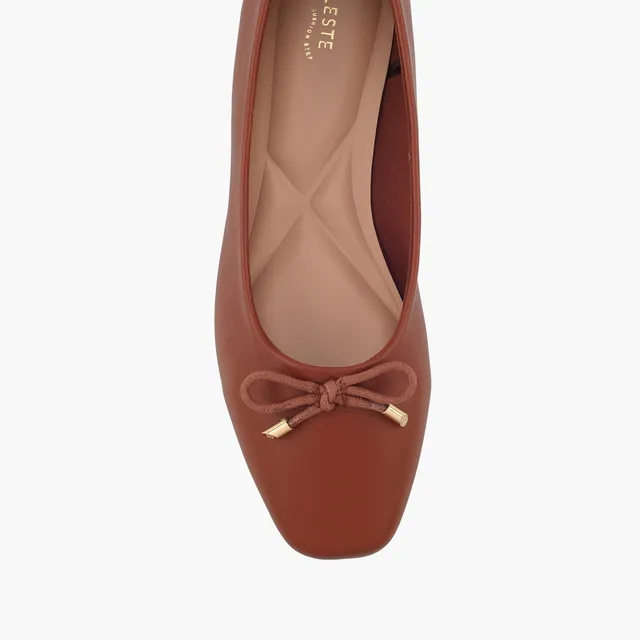 Celeste Women Bow Accent Ballerina Shoes – image 4