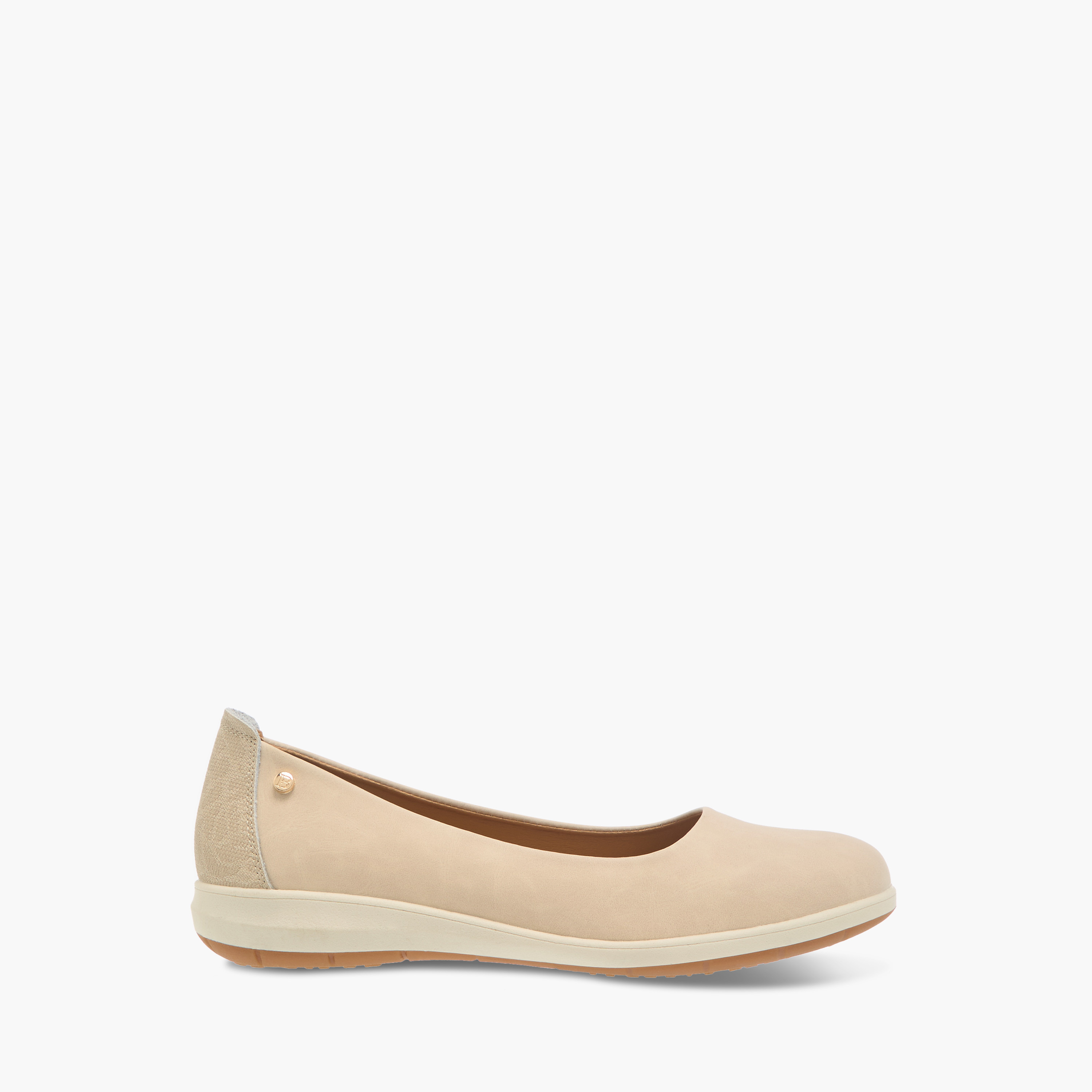 Flora Bella Textured Slip-On Comfort Ballerina Shoes