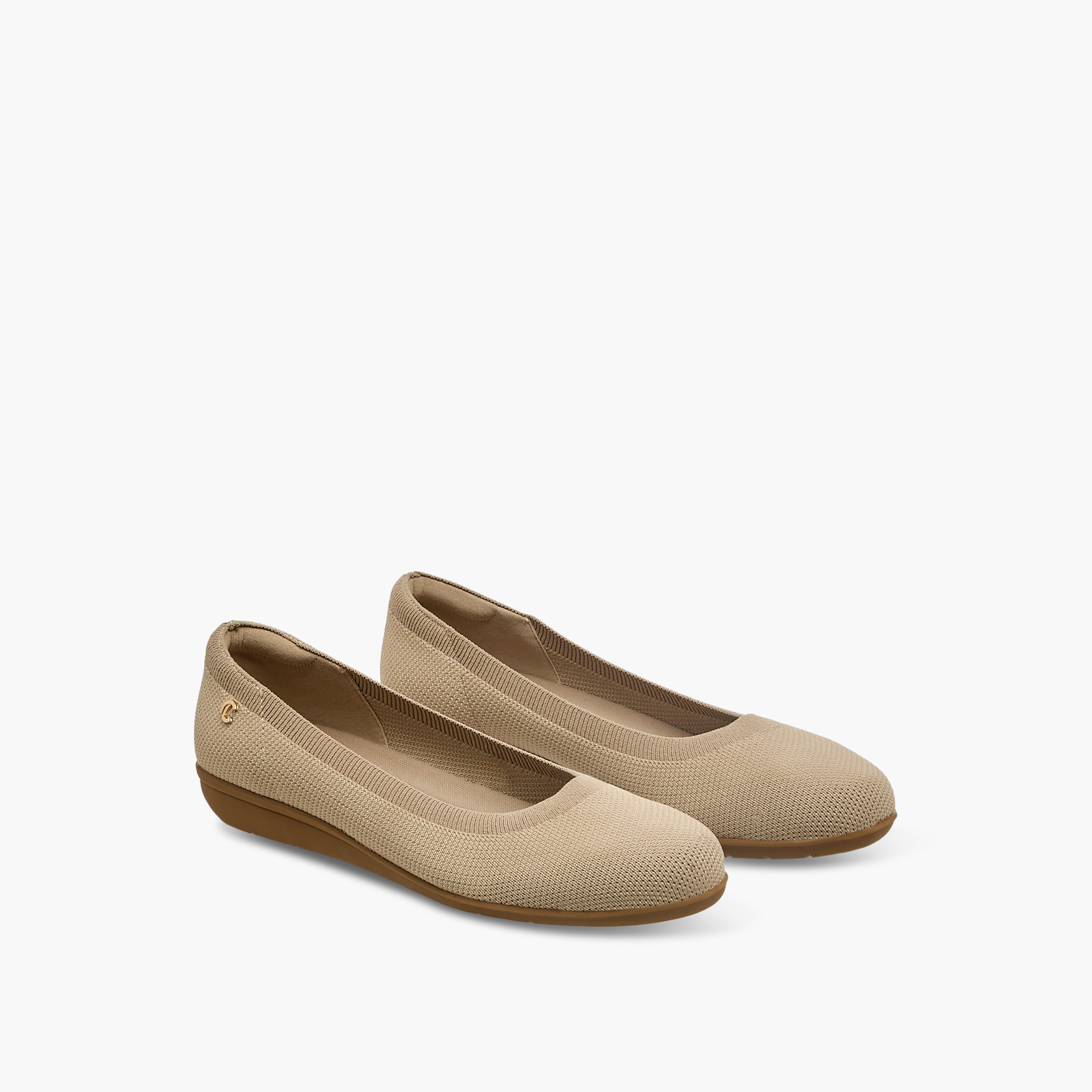 Women Flyknit Textured Ballerina Shoes