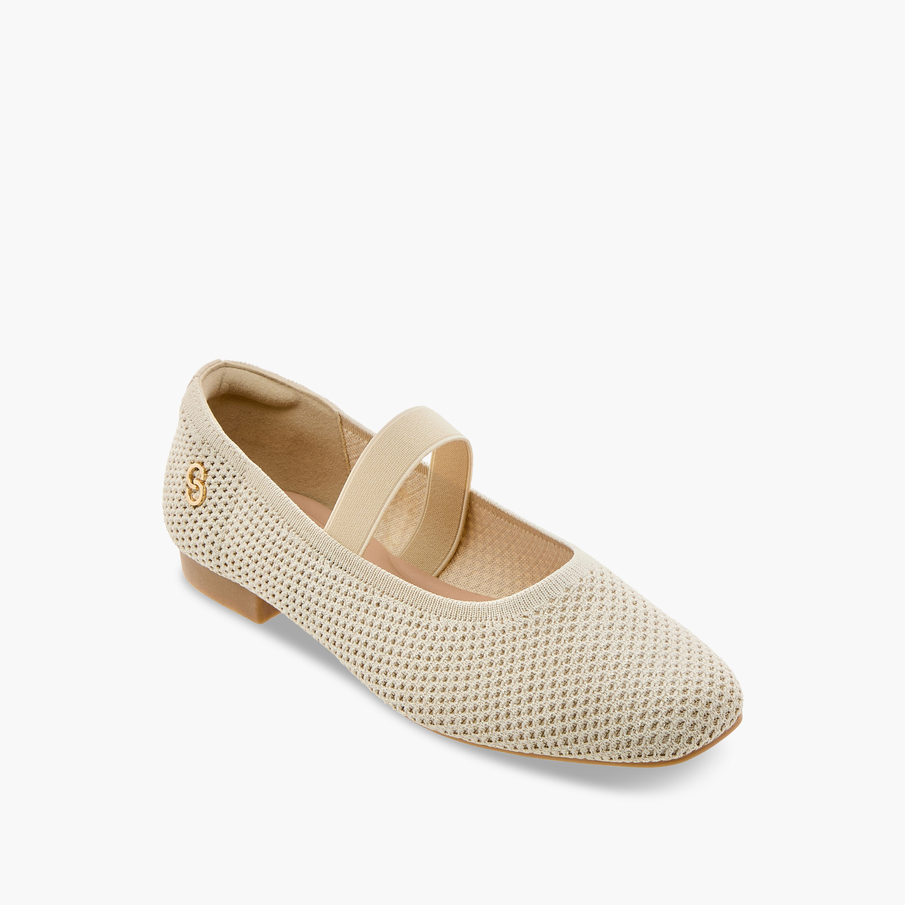 Celeste Women's Elastic Strap Detail Slip-On Mary Jane Shoes