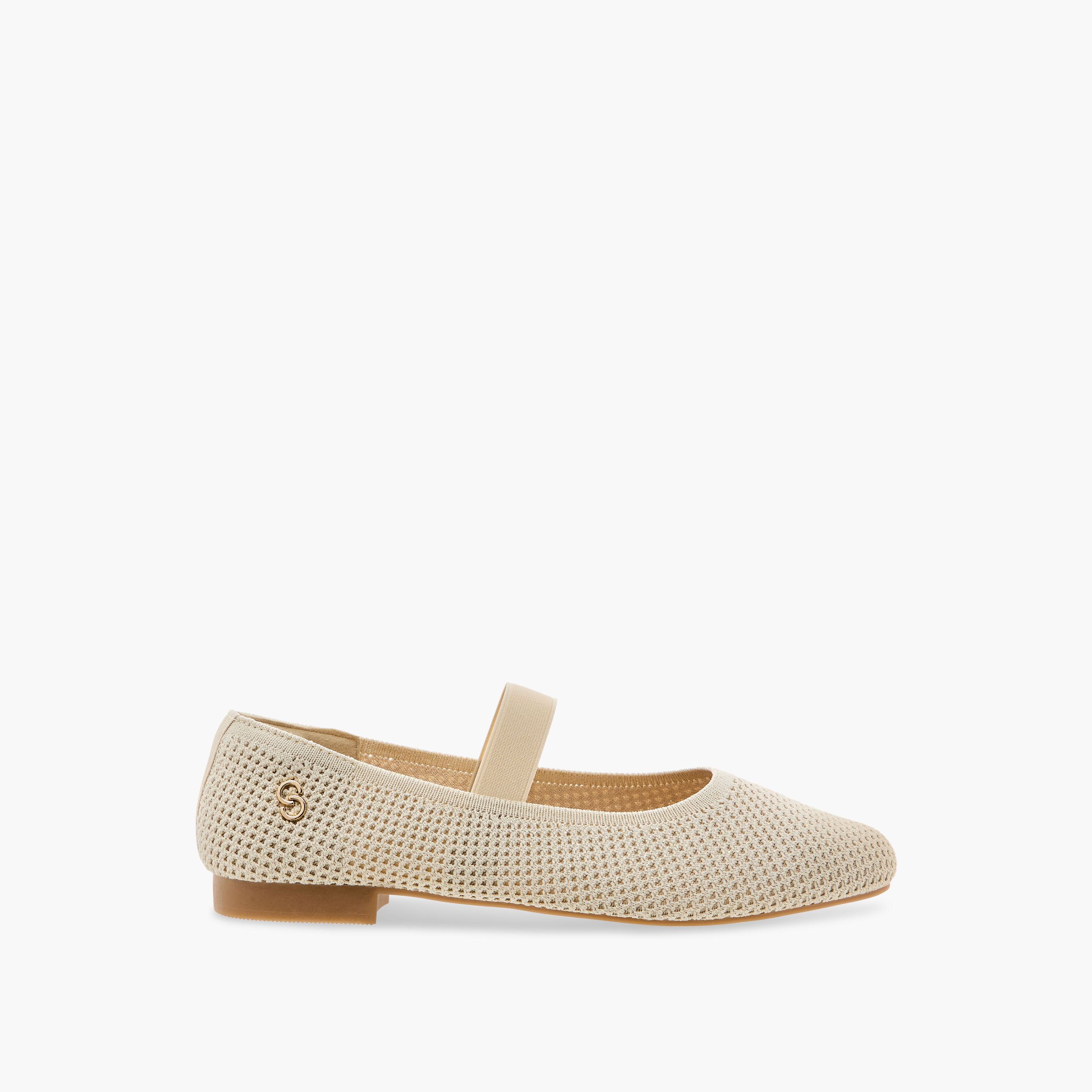 Celeste Women's Elastic Strap Detail Slip-On Mary Jane Shoes
