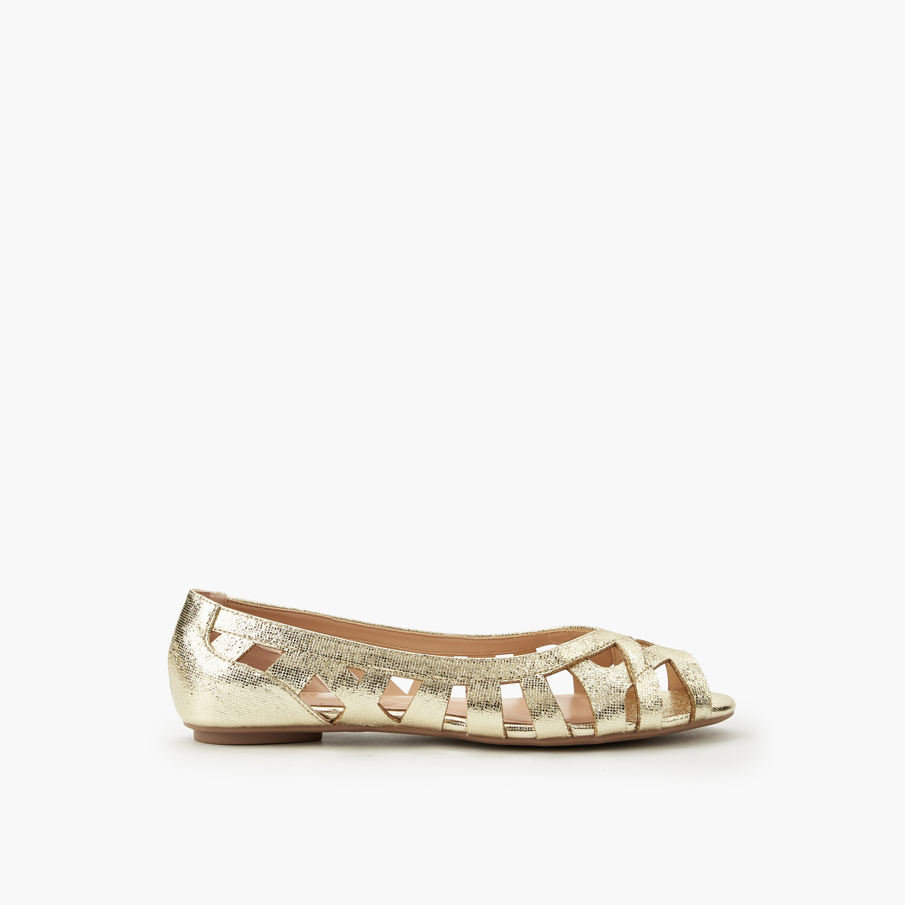Celeste Women Cutout Design Ballerina Shoes