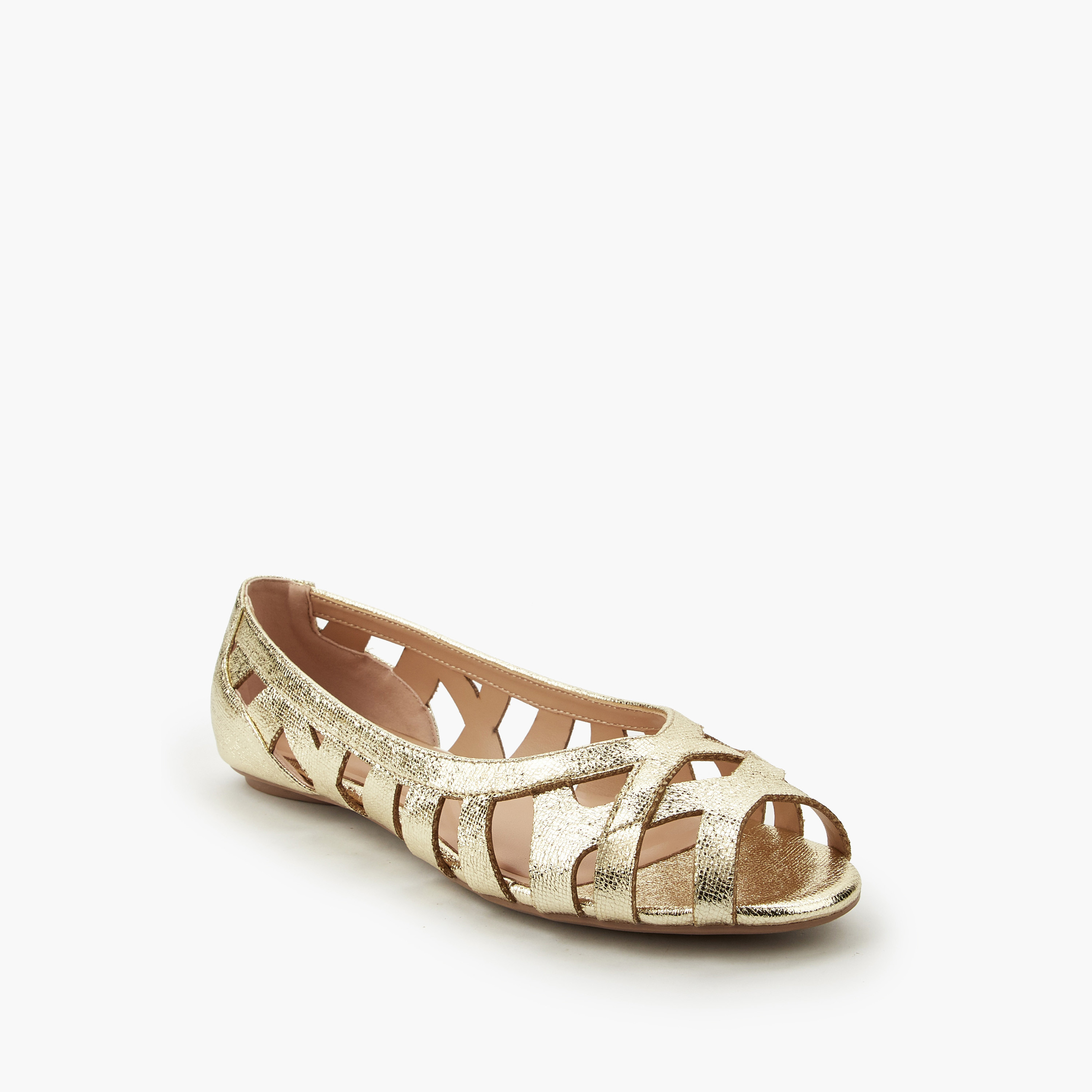 Celeste Women Cutout Design Ballerina Shoes