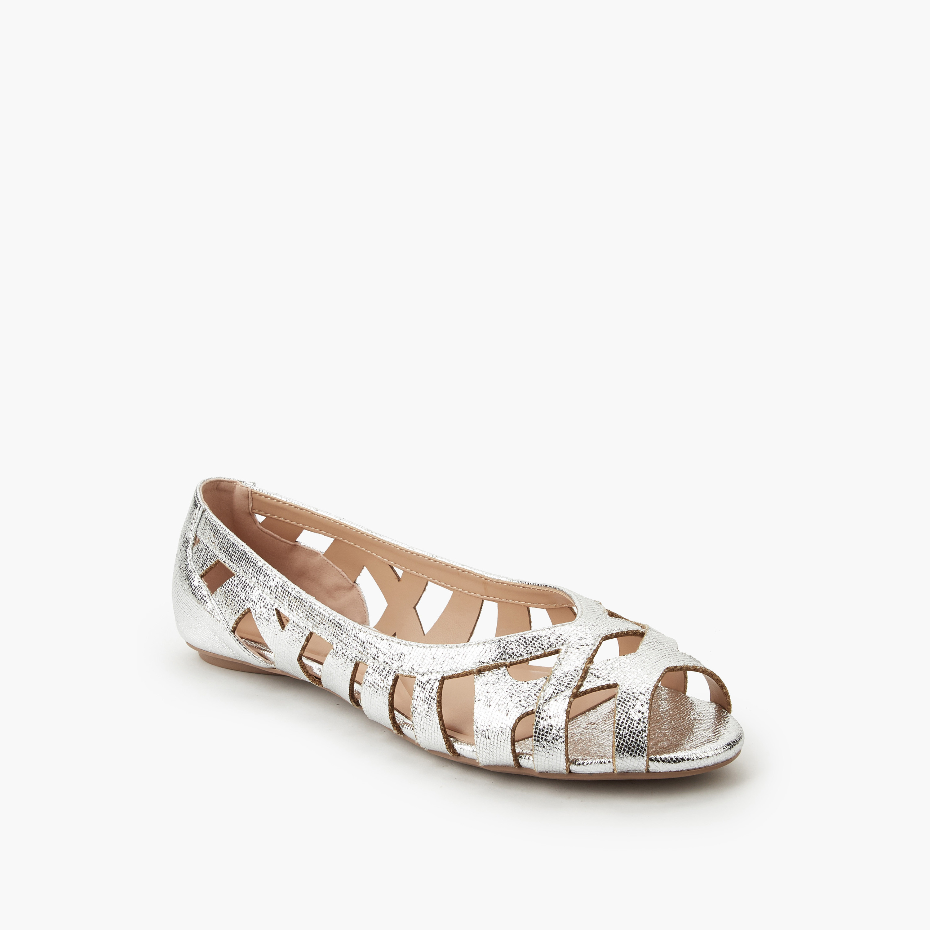 Celeste Women Cutout Design Ballerina Shoes