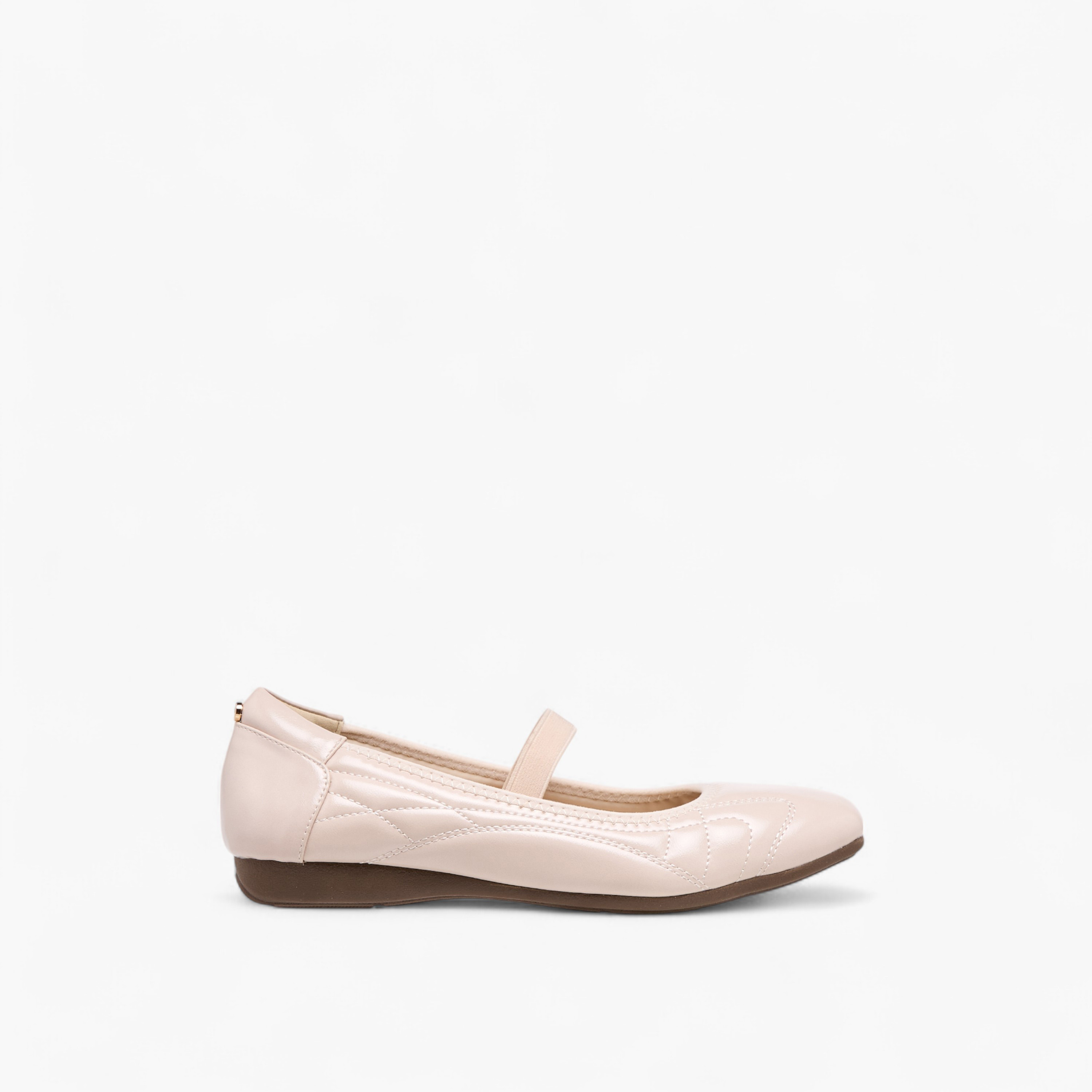 Celeste Women's Textured Ballerina Shoes with Elasticated Strap